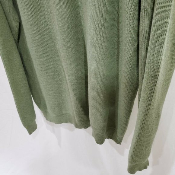 Eddie Bauer Hong Kong light green olive sweater - Picture 4 of 8